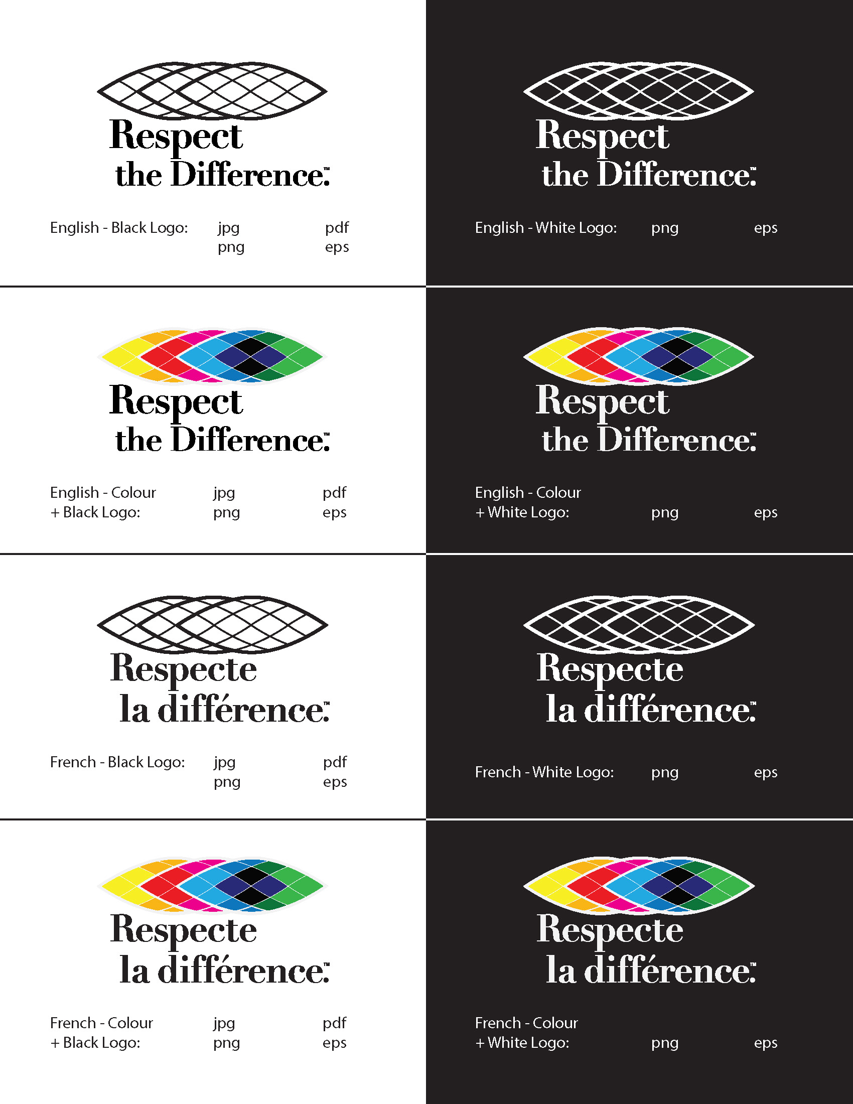 Respect the Difference logos