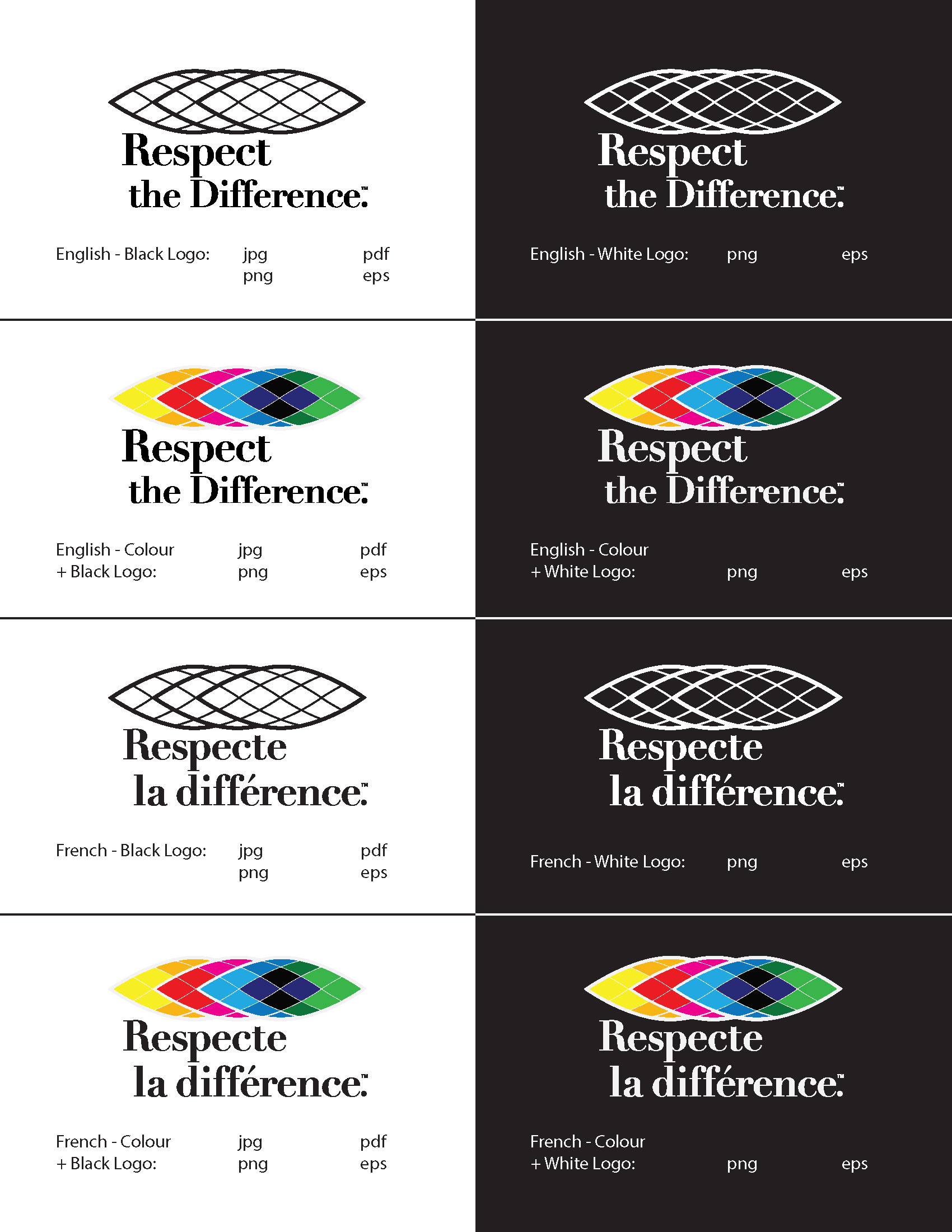 Respect the Difference Logos